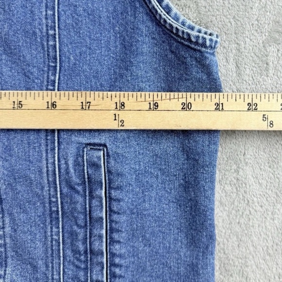 Pendleton Denim Vest Womens Large Blue Embroidered Beaded Floral Cowgirl Western - Picture 3 of 16